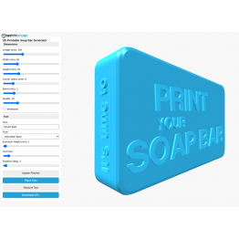 Generatore barre di sapone da stampare in 3D